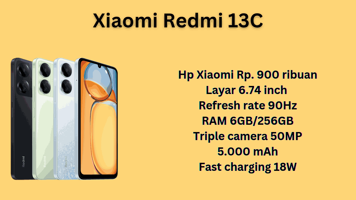 Spesifikasi Xiaomi Redmi 13C