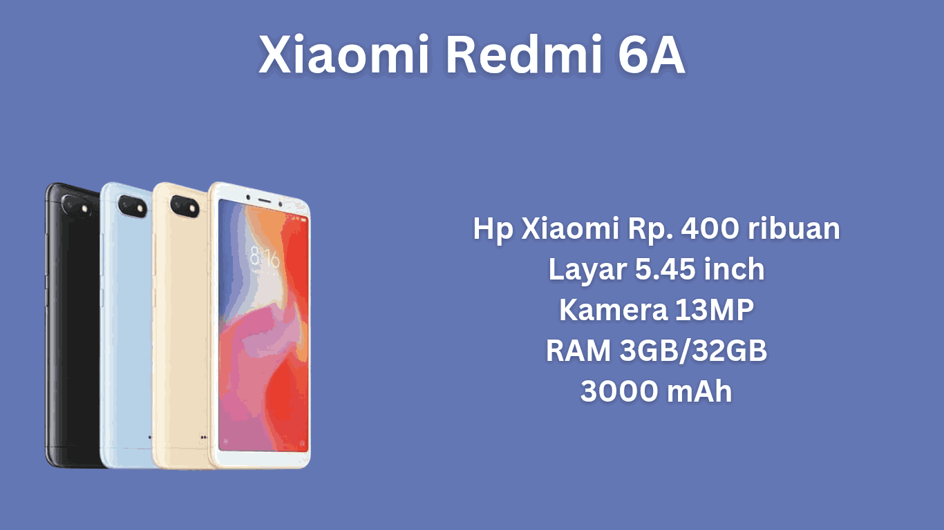Spesifikasi Xiaomi Redmi 6A